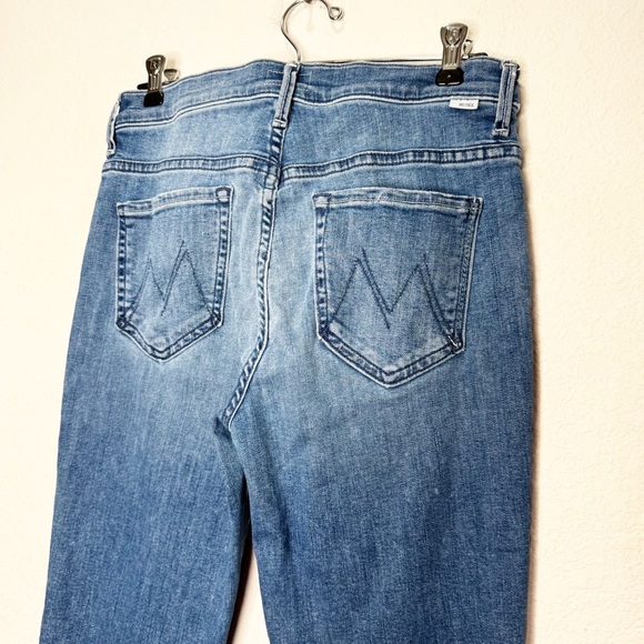 MOTHER Insider Crop Step Fray Jeans Sorry I'm Staring - Picture 10 of 14